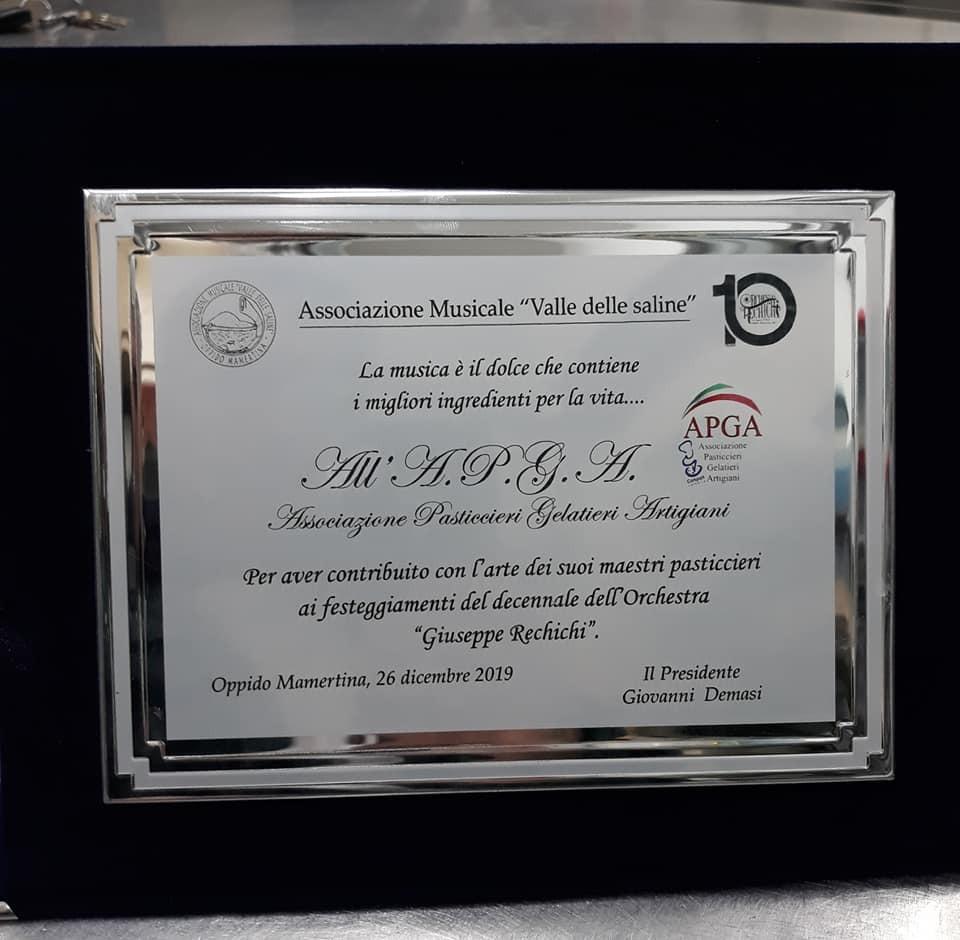 Premio ai festeggiamenti dell’Orchestra “Giuseppe Rechici”
